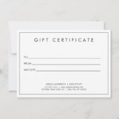 Fairstylistin Schöne Girl on Peach Geschenkgutsche (Rückseite)