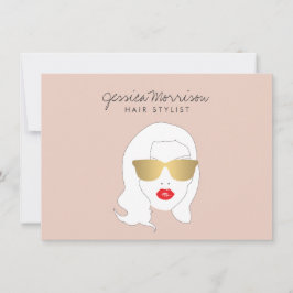 Fairstylistin Schöne Girl on Peach Geschenkgutsche