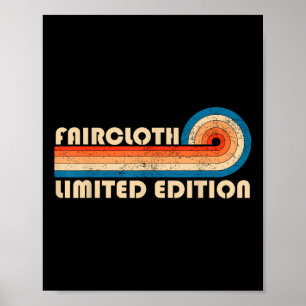 Fairtuth Surname Retro Vintager 80er 90s Geburtsta Poster