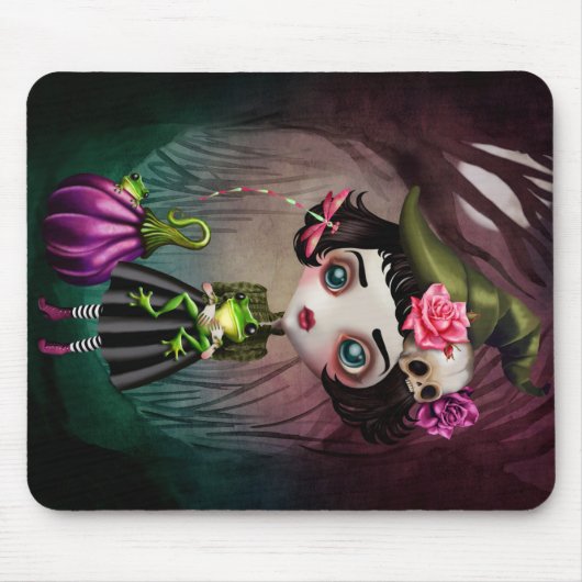Fairuza die kleine Hexe Mousepad (Vorne)