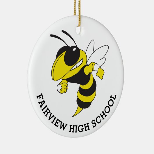 Fairview High Ornament Class of Yellow Black (Rechts)
