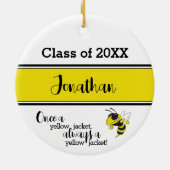Fairview High Ornament Class of Yellow Black (Hinten)