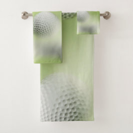 Fairway Finesse: Golf Essentials Musterspiel Badhandtuch Set