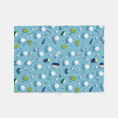 Fairway Finesse: Golf Essentials Musterspiel Fleecedecke (Vorderseite (Horizontal))