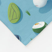 Fairway Finesse: Golf Essentials Musterspiel Fleecedecke (Ecke)