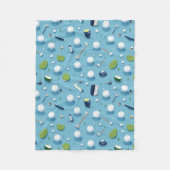 Fairway Finesse: Golf Essentials Musterspiel Fleecedecke (Vorderseite)