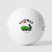Fairway Ninja Golf, #fathersdaygift Custom Golfball (Vorderseite)