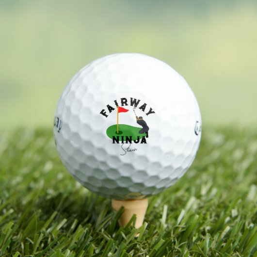 Fairway Ninja Golf, #fathersdaygift Custom Golfball (Insitu T-Shirt)