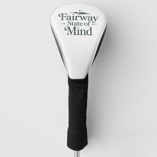 Fairway State Of Mind Klassischer Golf-Lebensstil Golf Headcover (Vorderseite)