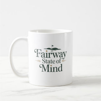Fairway State Of Mind Klassischer Golf-Lebensstil Kaffeetasse