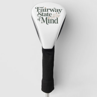 Fairway State Of Mind Minimaler Retro-Golf-Lebenss Golf Headcover