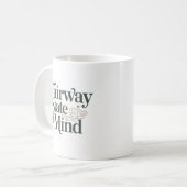 Fairway State Of Mind Minimaler Retro-Golf-Lebenss Kaffeetasse (Vorderseite Links)