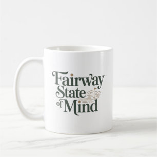 Fairway State Of Mind Minimaler Retro-Golf-Lebenss Kaffeetasse