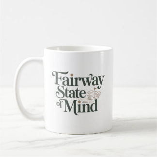 Fairway State Of Mind Minimaler Retro-Golf-Lebenss Kaffeetasse