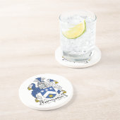 Fairweather Familienwappen Sandstein Untersetzer (Seite)