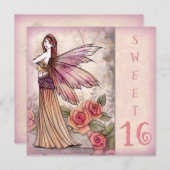 Fairy 16 . Geburtstag Party Einladungen (Vorne/Hinten)