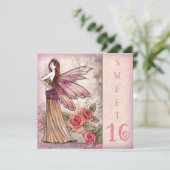 Fairy 16 . Geburtstag Party Einladungen (Stehend Vorderseite)