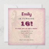 Fairy 16 . Geburtstag Party Einladungen (Rückseite)