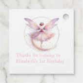 Fairy 1. Geburtstag Geschenkanhänger (Rückseite)