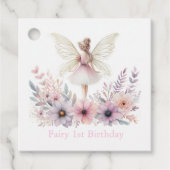 Fairy 1. Geburtstag Geschenkanhänger (Vorderseite)