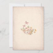 Fairy 1st Birthday Invitation Einladung (Rückseite)