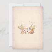 Fairy 1st Birthday Invitation Einladung (Rückseite)