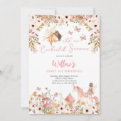 Fairy 1st Birthday Invitation Einladung (Vorderseite)