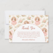 Fairy 1st Birthday Storybook Dankeskarte (Vorderseite)