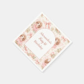 Fairy 1st Birthday Whimsical Garden Serviette (Ecke)