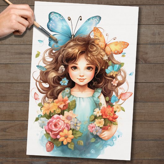 Fairy 3 Decoupage Paper Seidenpapier