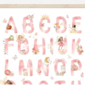 Fairy Alphabet ABC Poster Kids Room Decor