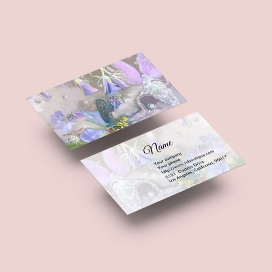 Fairy and Bluebells Business Card Visitenkarte