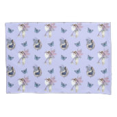 Fairy and Butterfells Muster auf Periwinkle Kissenbezug (Vorderseite-Links)