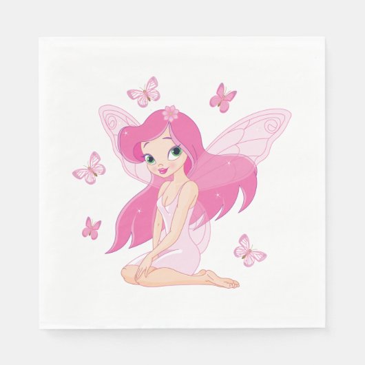 Fairy and Butterfells Napkins Serviette (Vorderseite)