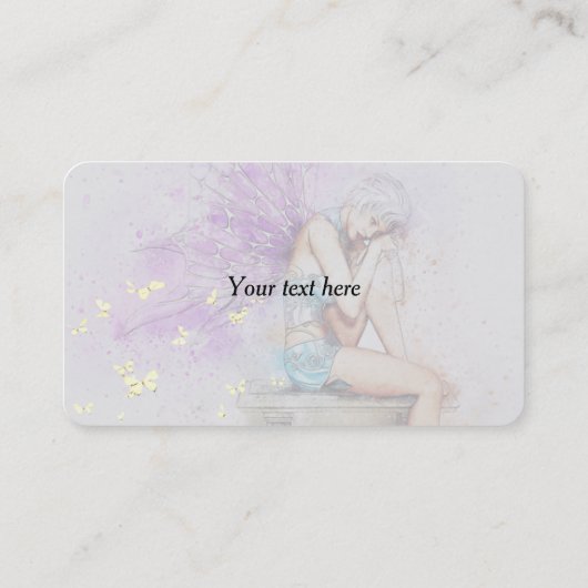 Fairy and Butterfly 2 Visitenkarte (Rückseite)