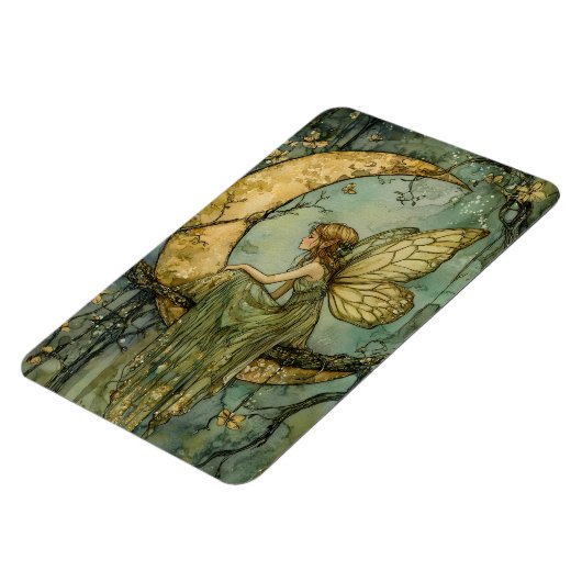 Fairy And Crescent Moon Magnet (Linke Seite)