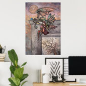 Fairy and Dragon Art Poster von Molly Harrison (Heimbüro)