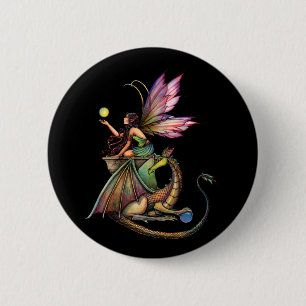 Fairy and Dragon Button, Button von Molly Harrison