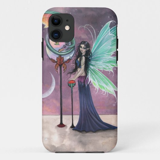Fairy and Dragon Fantasy Art Case-Mate iPhone Hülle (Rückseite)