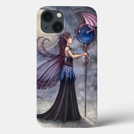 Fairy and Dragon Fantasy Art Case-Mate iPhone Hülle (Rückseite)
