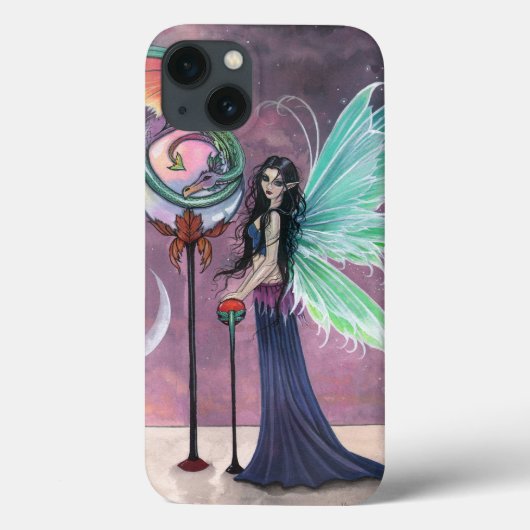 Fairy and Dragon Fantasy Art Case-Mate iPhone Hülle (Rückseite)