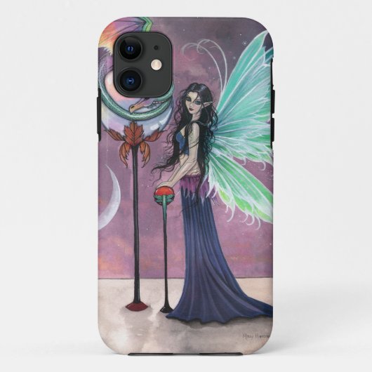 Fairy and Dragon Fantasy Art Case-Mate iPhone Hülle (Rückseite)