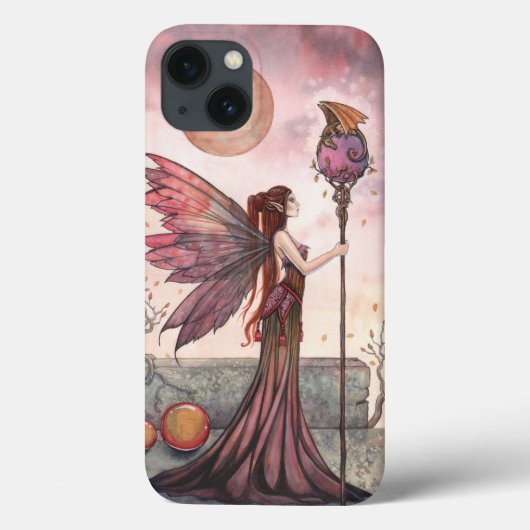 Fairy and Dragon Fantasy Art Case-Mate iPhone Hülle (Rückseite)