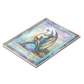 Fairy and Dragon Fantasy Art Notebook Notizblock (Linke Seite)