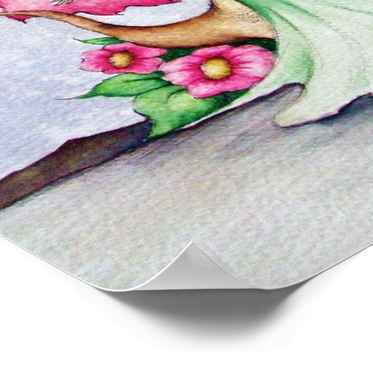 Fairy and Dragon Moonlight Friends & Butterfliegen Poster (Ecke)