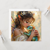 Fairy and Dragon Mystical Girl's Karte (Vorderseite/Rückseite Beispiel)