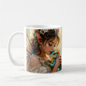 Fairy and Dragon Mystical Personalized Kaffeetasse (Links)