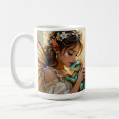 Fairy and Dragon Mystical Personalized Kaffeetasse (Links)