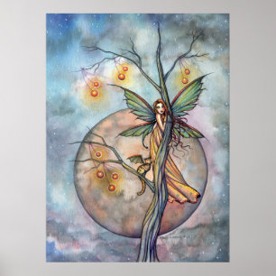 Fairy and Fairy Cat Poster Print by Molly Harrison