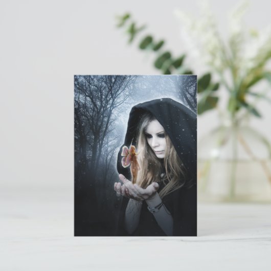 Fairy and Girl Postkarte (Stehend Vorderseite)